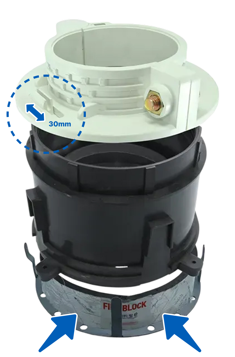 층간방화자재 구조